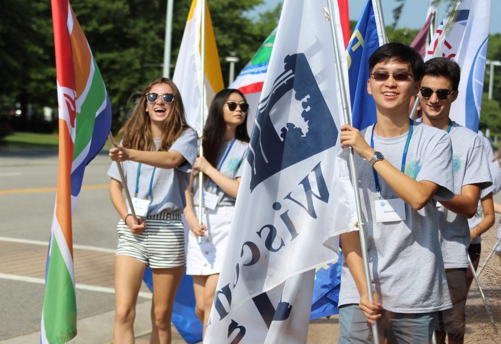 Youth Leadership Summit Participants at 2017 Annual Conference Flag Ceremony