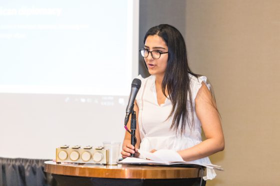 Ria Grewal Accepts Youth Leadership Award