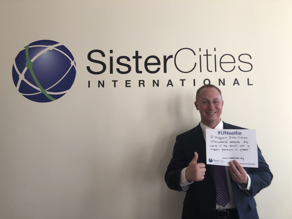 People to People International CEO Merrill Atwater Eisenhower shares his UNselfie for Giving Tuesday