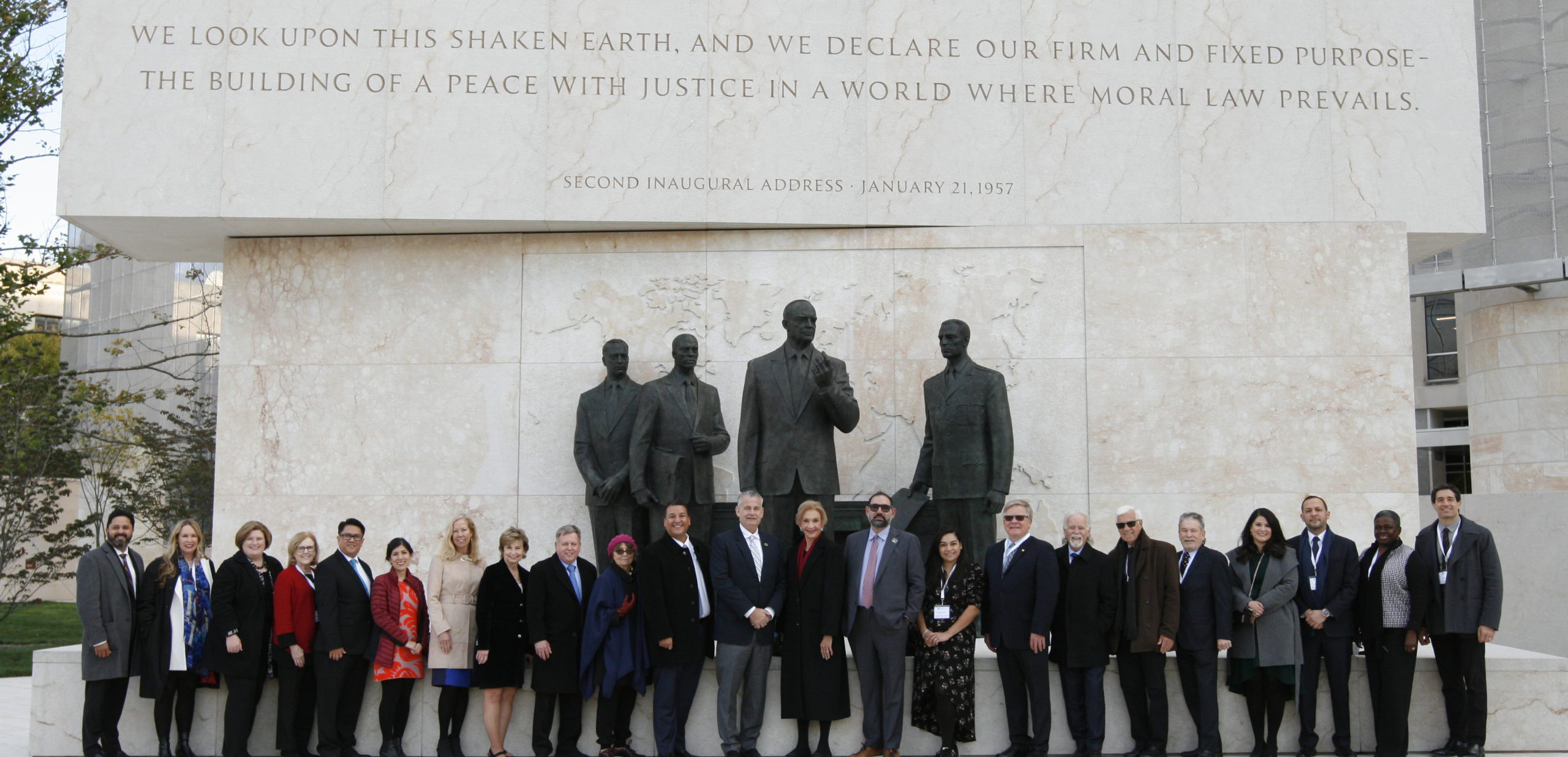 2021 SCI Board at the Eisenhower Memorial